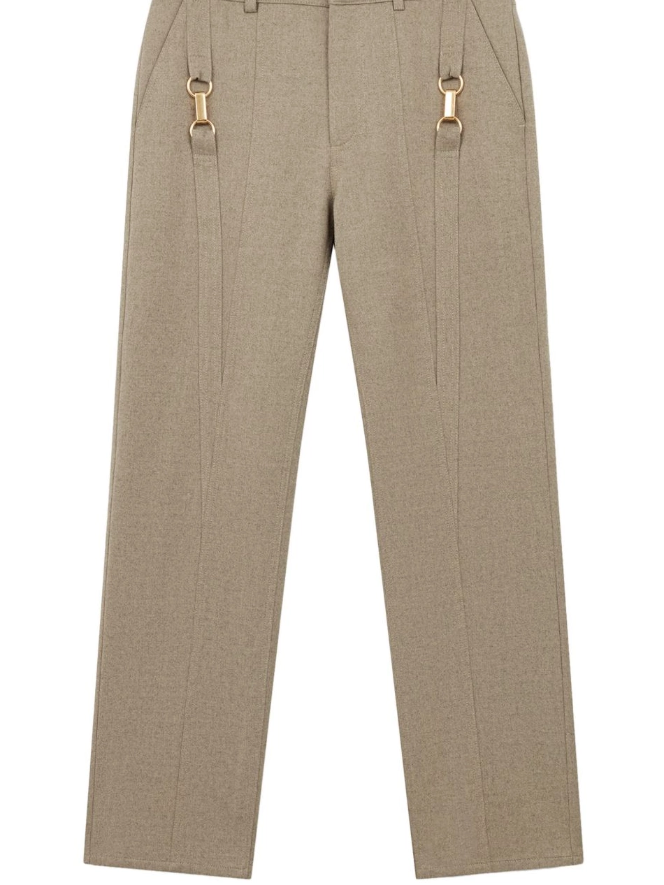 Affordable wool McCartney trousers Women hardware-detail Stella flannel 0405